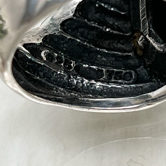 David Yurman Diamond Cable Wide Band Heart Ring .925/18K Gold - Picture 10 of 11